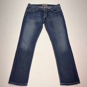 BKE Sabrina‎ Jeans Denim Blue Stretch White Stitch Bootcut Women's 31